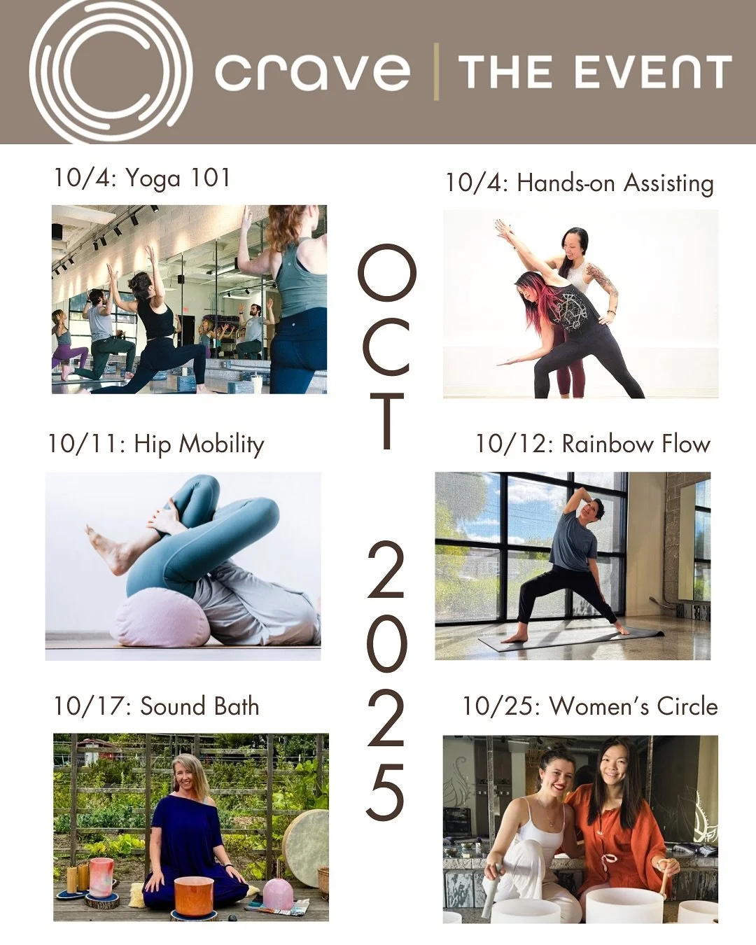 October: pumpkin kisses and yoga wishes :)

We got a full month of events to warm your heart and move your body 🧘🏻&zwj;♀️🧘🏿&zwj;♂️🧘

#yogacommunity #bayareayogastudios #bayareayogateacher #vinyasayoga #restorativeyoga🧘🏼&zwj;♀️ #soundbath #medi