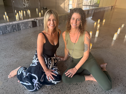 Portrait of Crave Yoga instructors Helena McLoughlin and Amber Abbott