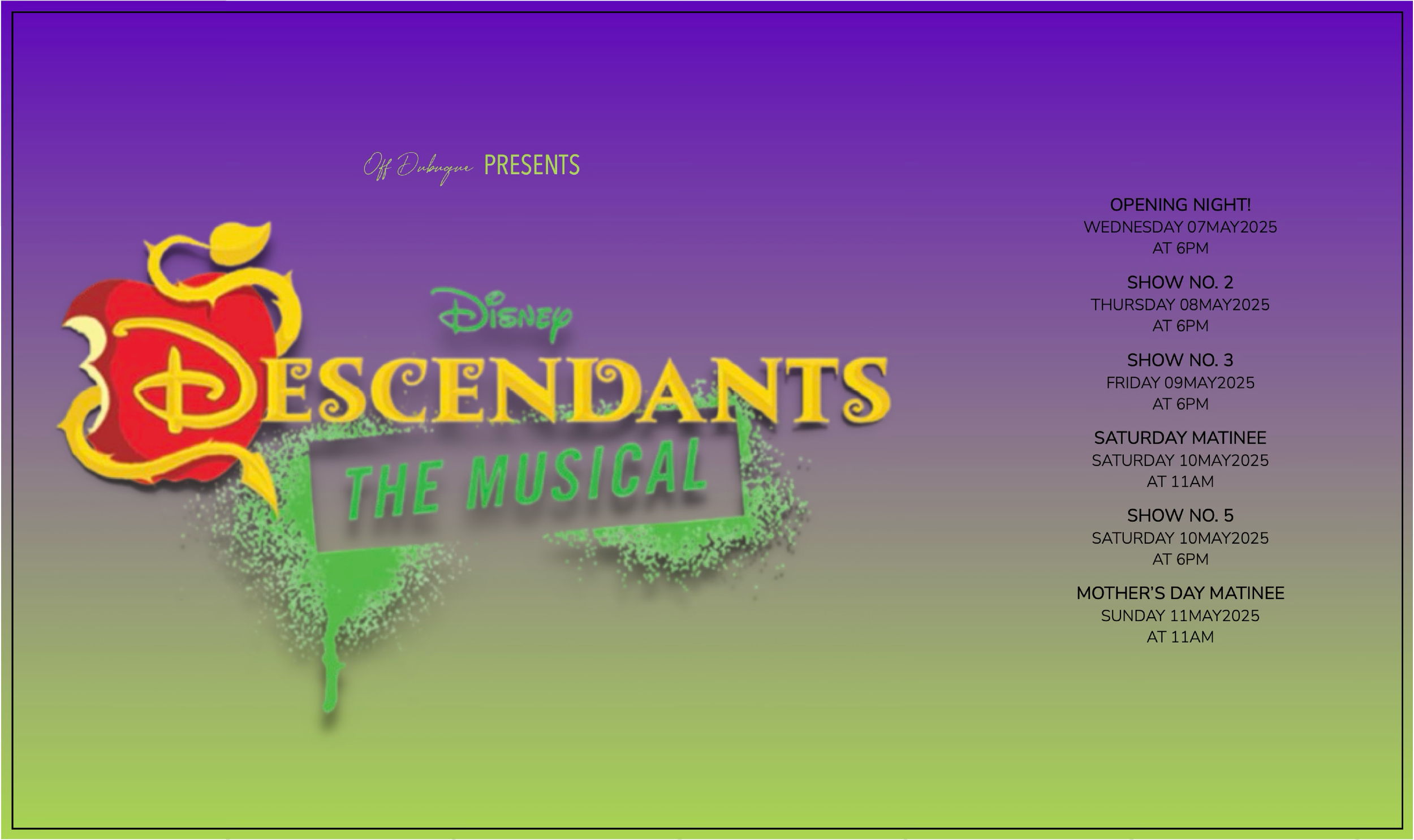 Off Dubuque Presents: Descendants The Musical