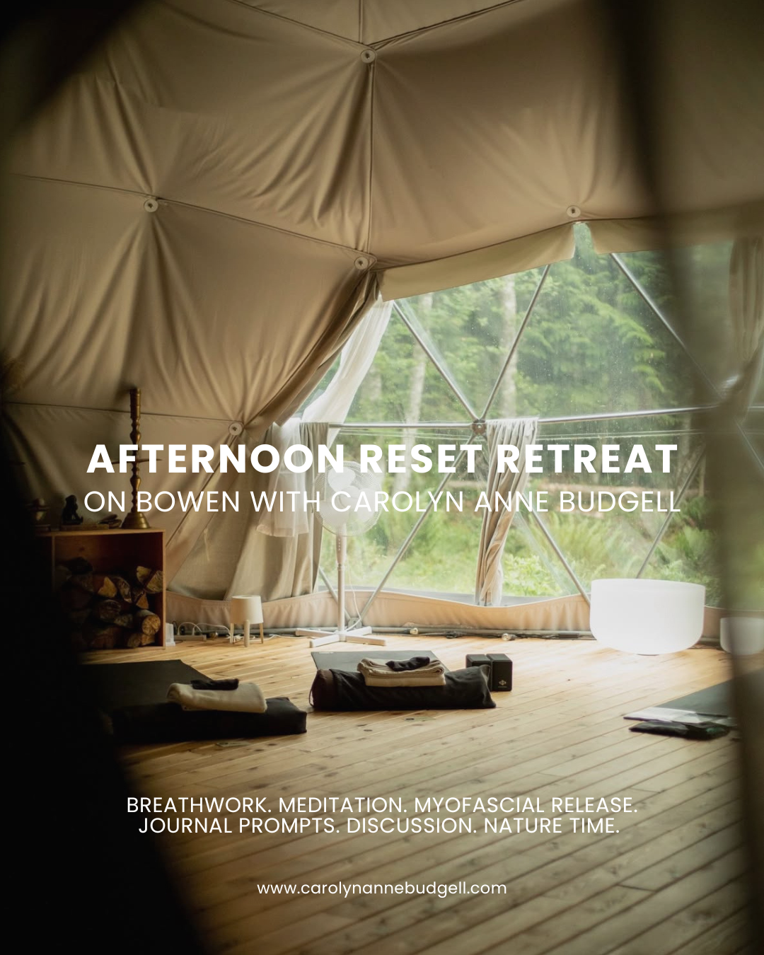 Carolyn Anne Budgell Afternoon Reset Retreat on Bowen