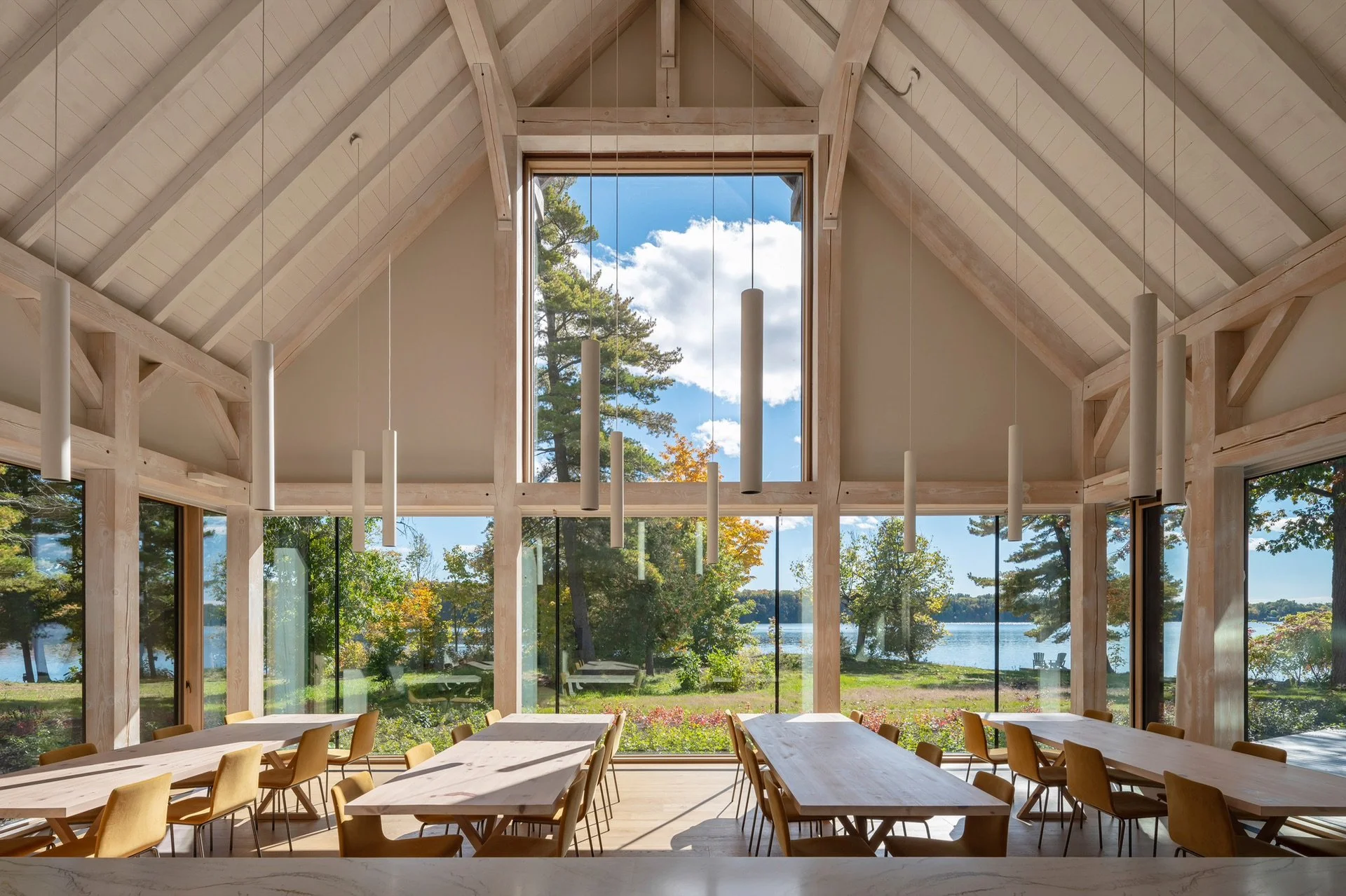 Bloom Retreat Centre Dining Area Lake View.jpeg