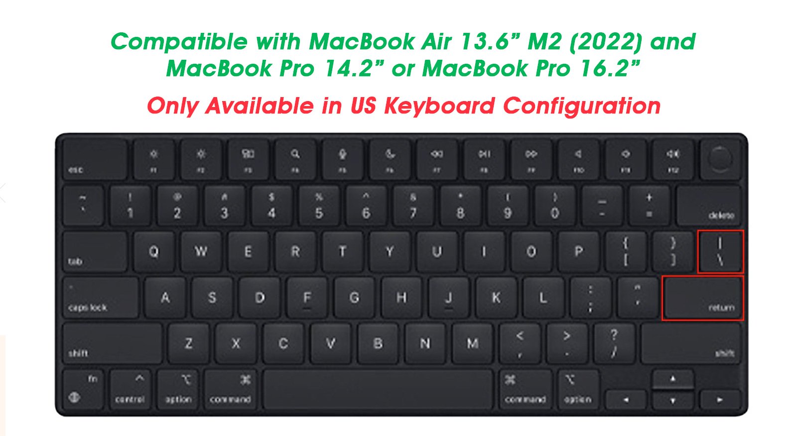 absolute-magic.com - SUPER VALUE "DOUBLE-PACK" Keyboard Guard for the New MacBook Air 13.6"/Pro 14.2" or 16.2"