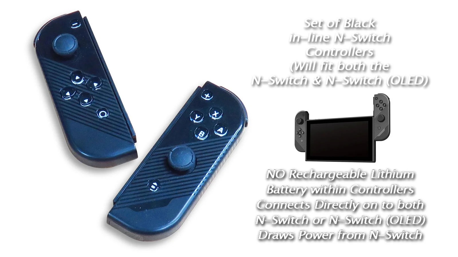 absolute-magic.com - A Pair of Nintendo Switch/Switch (OLED) Portable Games Controller with Clear TPU Controller's Protective Covers