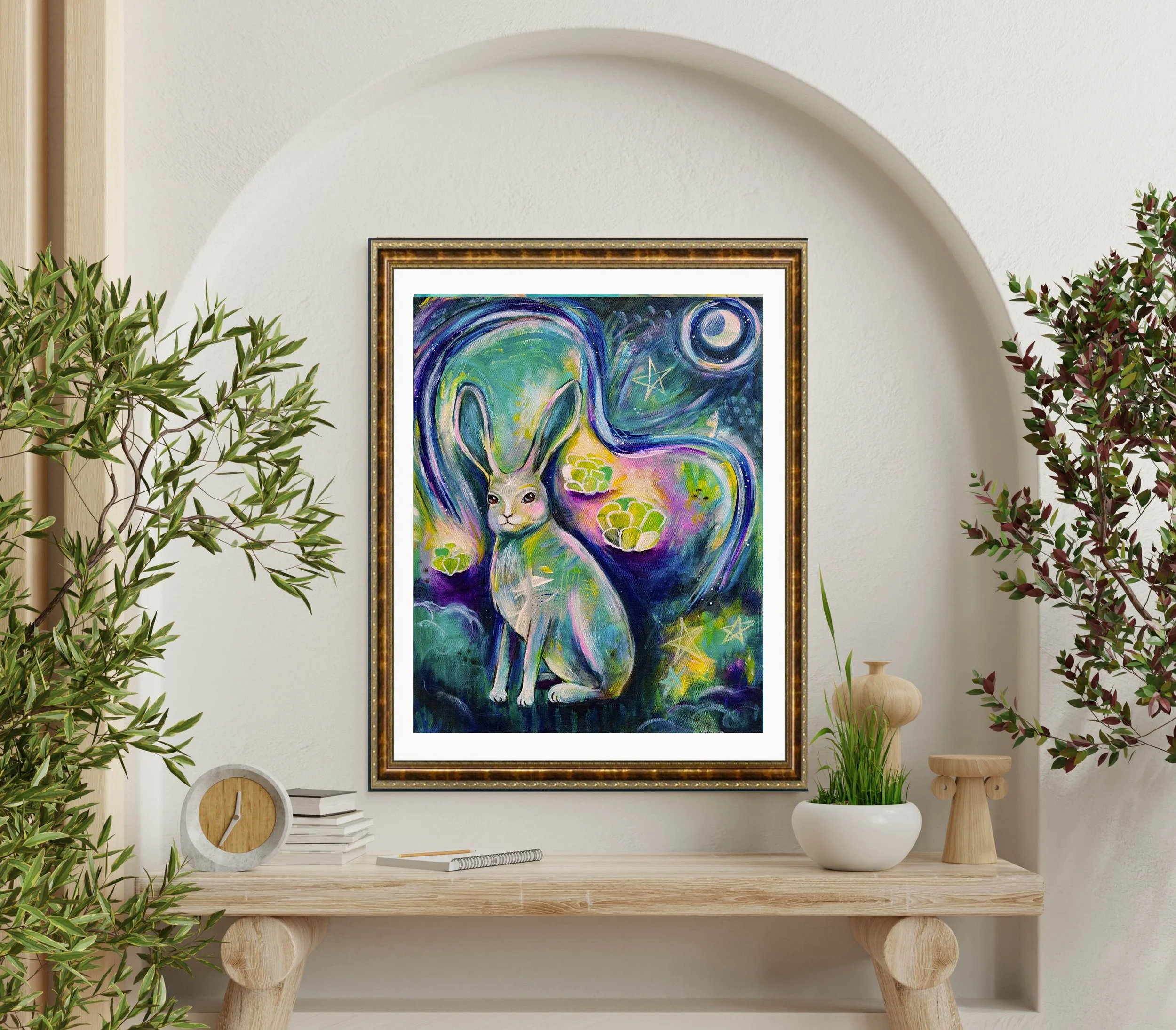 "Hare Guardian- Protection" Art Print (Copy)