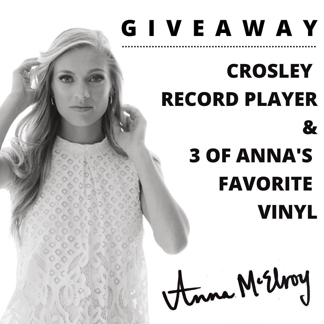 Thank you for all the support for #RTAG ! In honor of that, I am giving away a brand new @crosleyradio record player with three of my favorite vinyl from artists who have inspired me! Head to the link in my bio to enter for a chance to win and good l