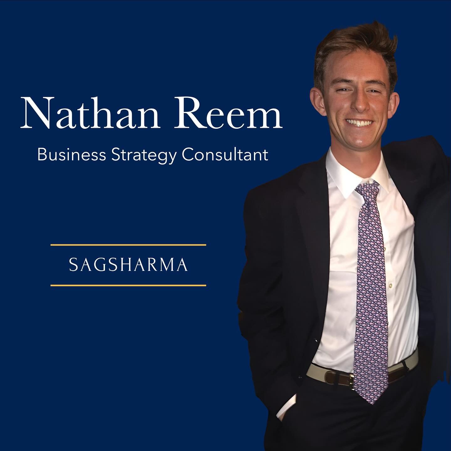 Please extend a warm welcome to Nathan &ldquo;Nate&rdquo; Reem who will be joining Sagsharma as a part-time Business Strategy Consultant as the firm explores expansion efforts. Nate is a graduate of @olemiss and is currently pursuing his Master of Sc