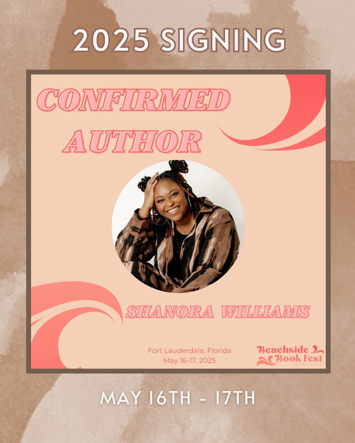 ICYMI: Anyone live near the Ft. Lauderdale area? I&rsquo;ll be visiting in May 2025 and I can&rsquo;t wait! 🙌🏾

Follow @beachsidebookfest to keep up to date with info &amp; ticket sales! 🤎