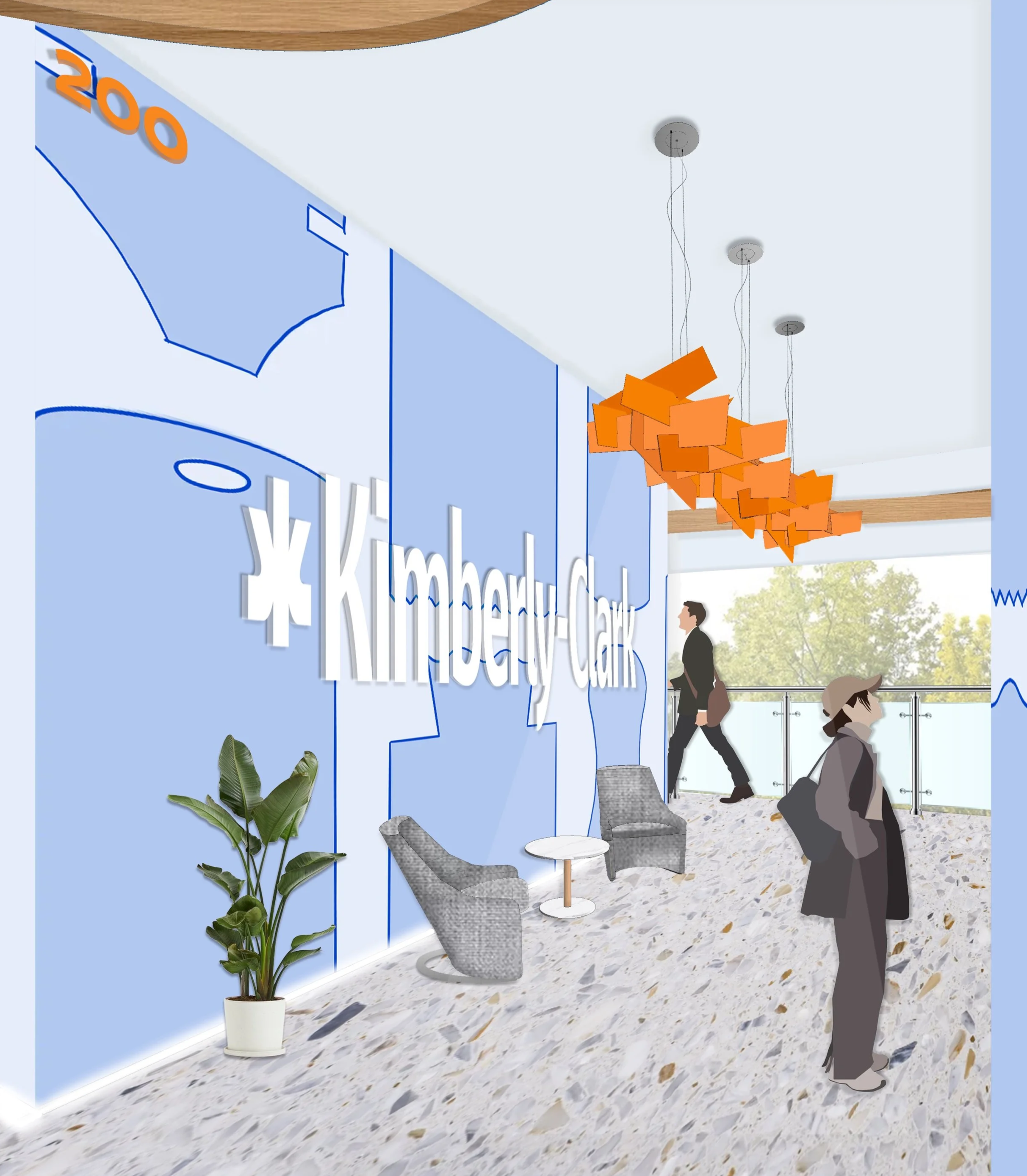 Concept Perspective - Revit/Photoshop