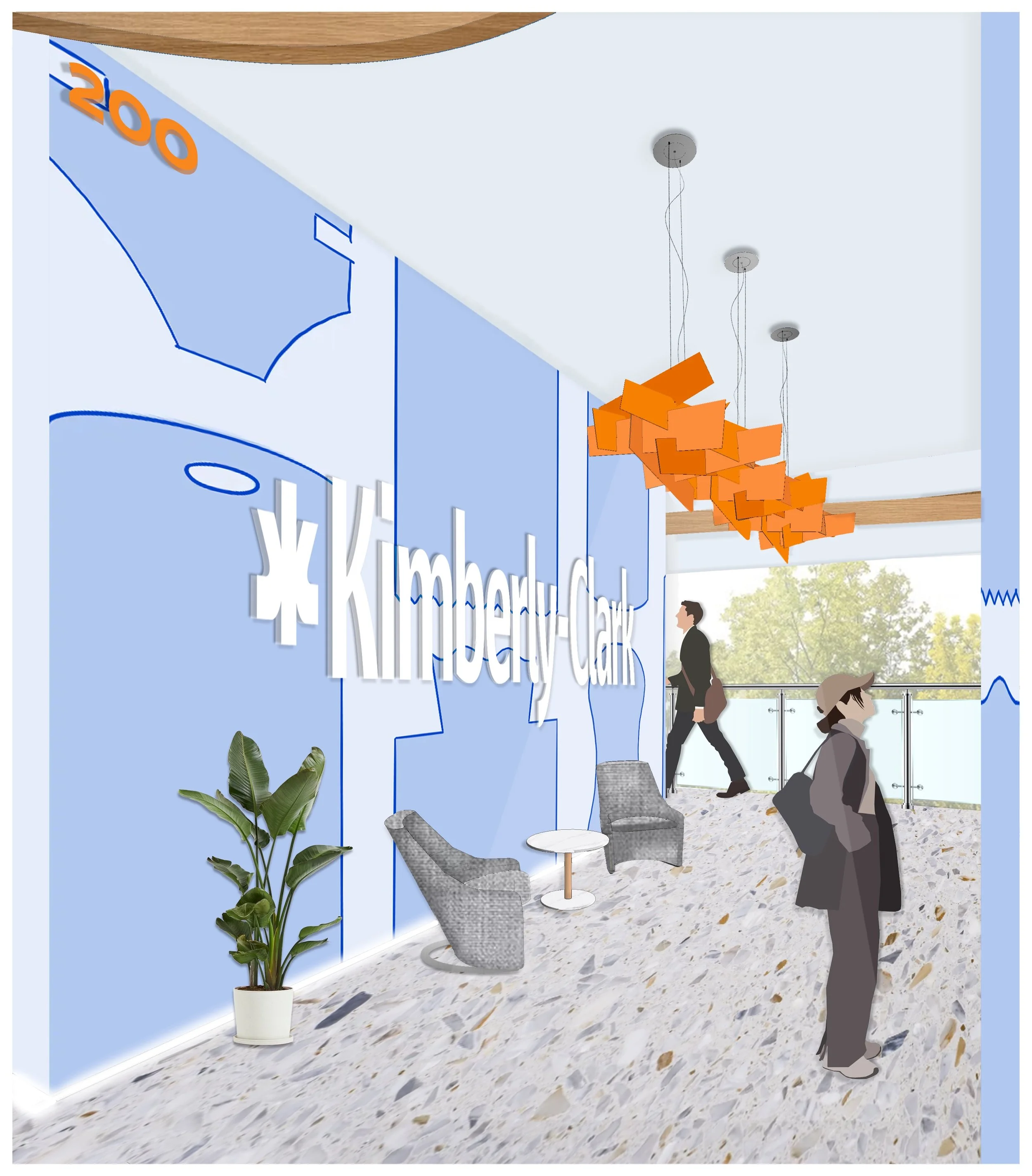 Concept Perspective - Revit/Photoshop