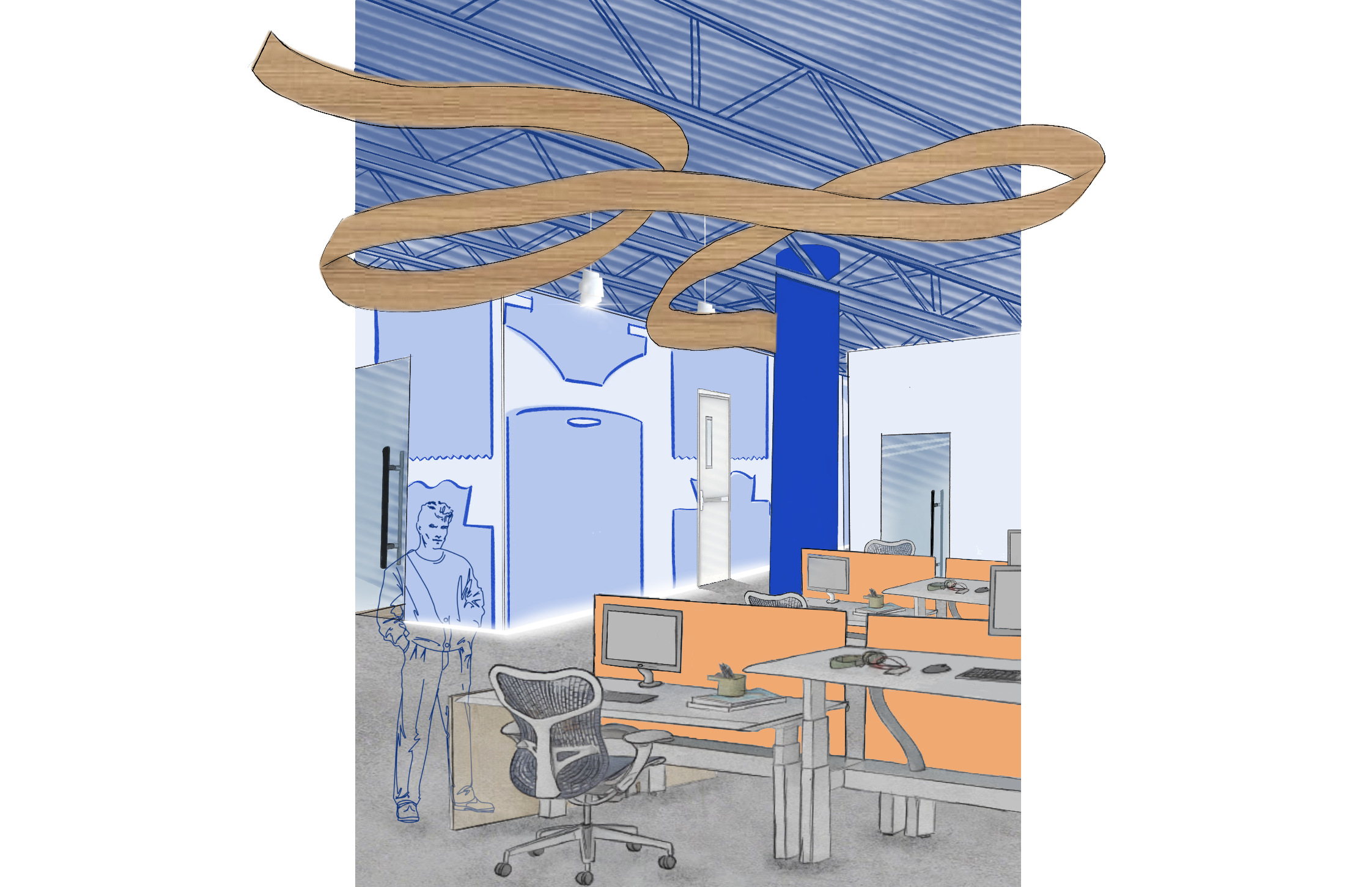 Concept Development Sketch - Photoshop/Procreate