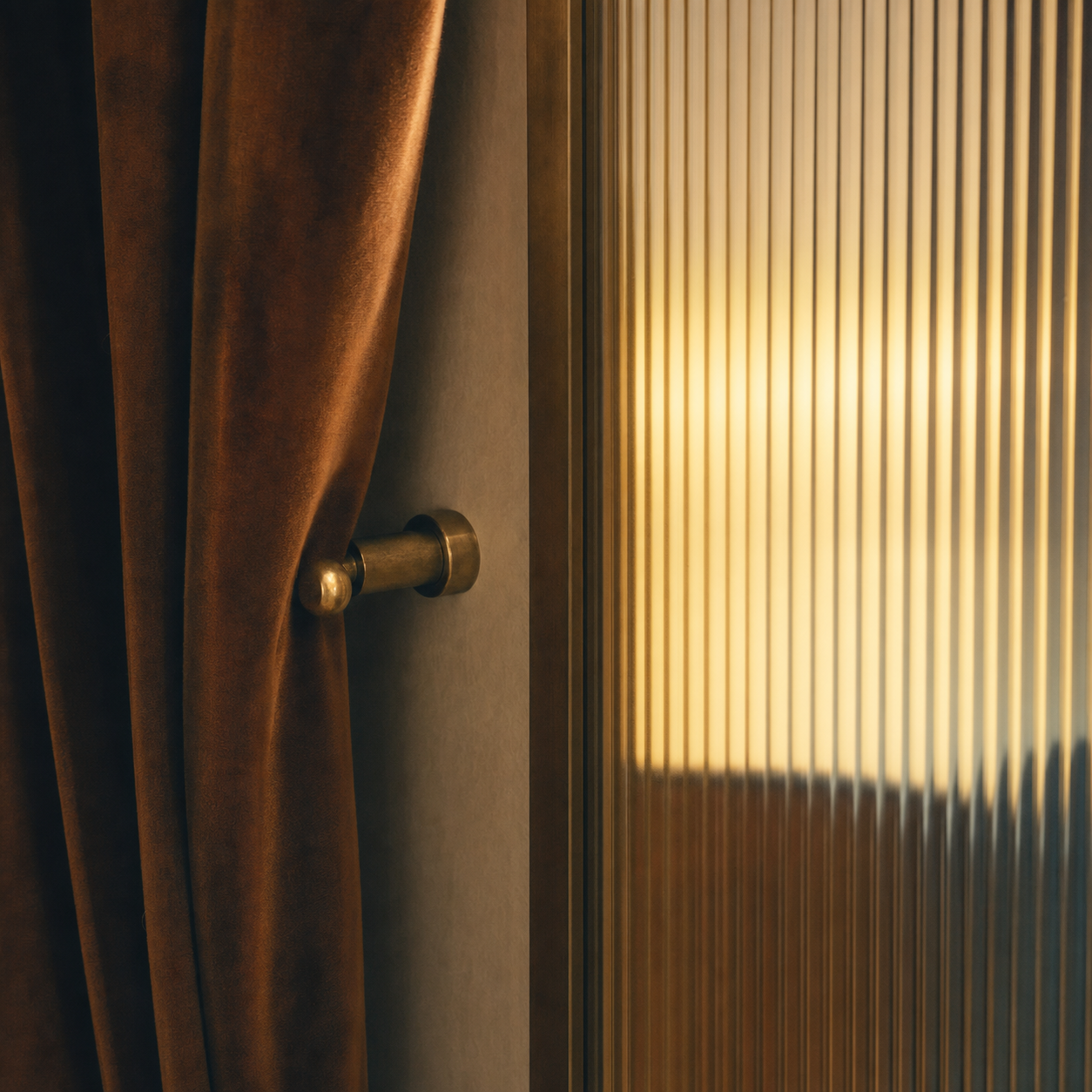 running late Oliver club dtla entrance door fluted glass