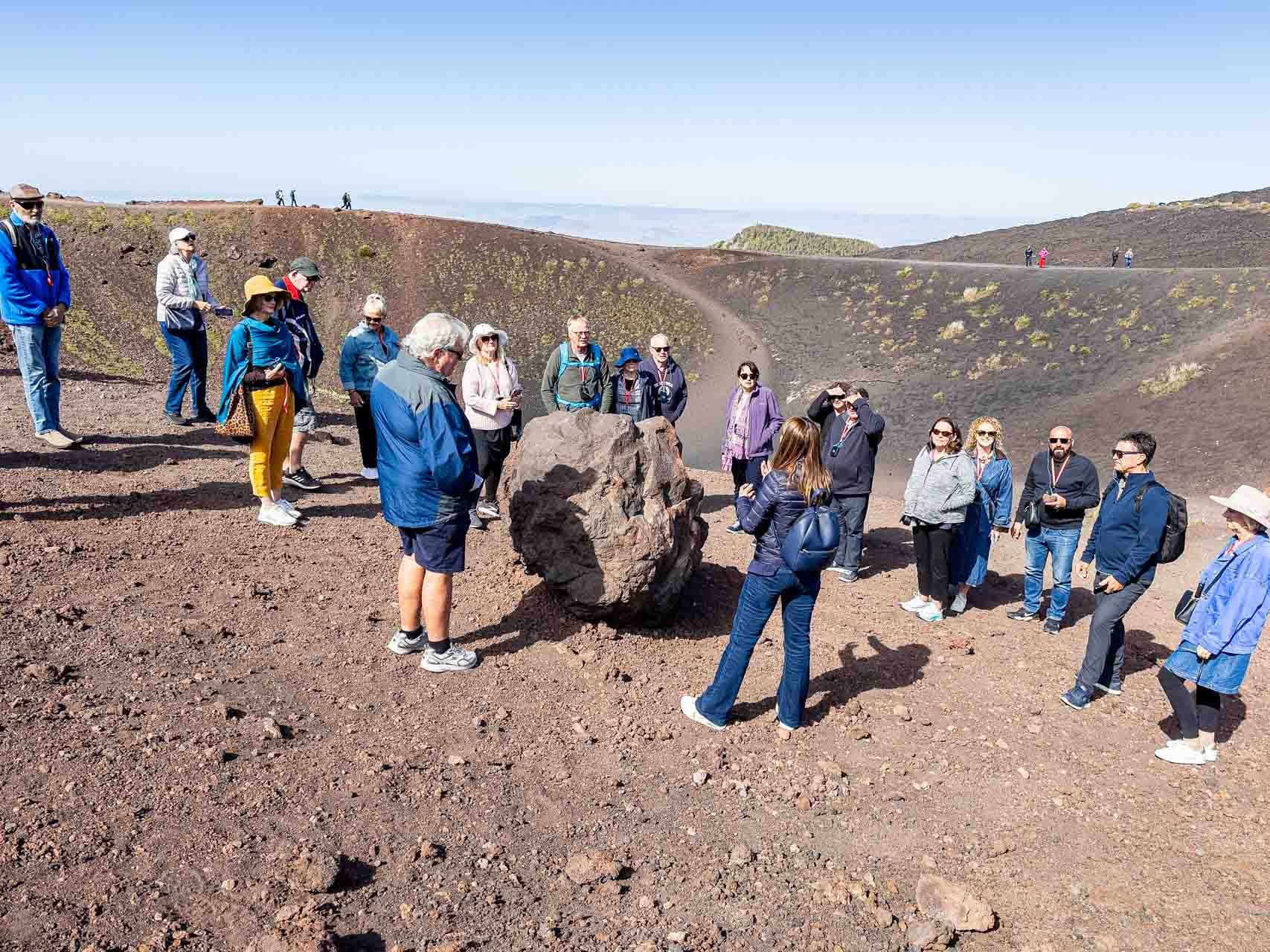 HollyDay Travel guests at Mt. Etna