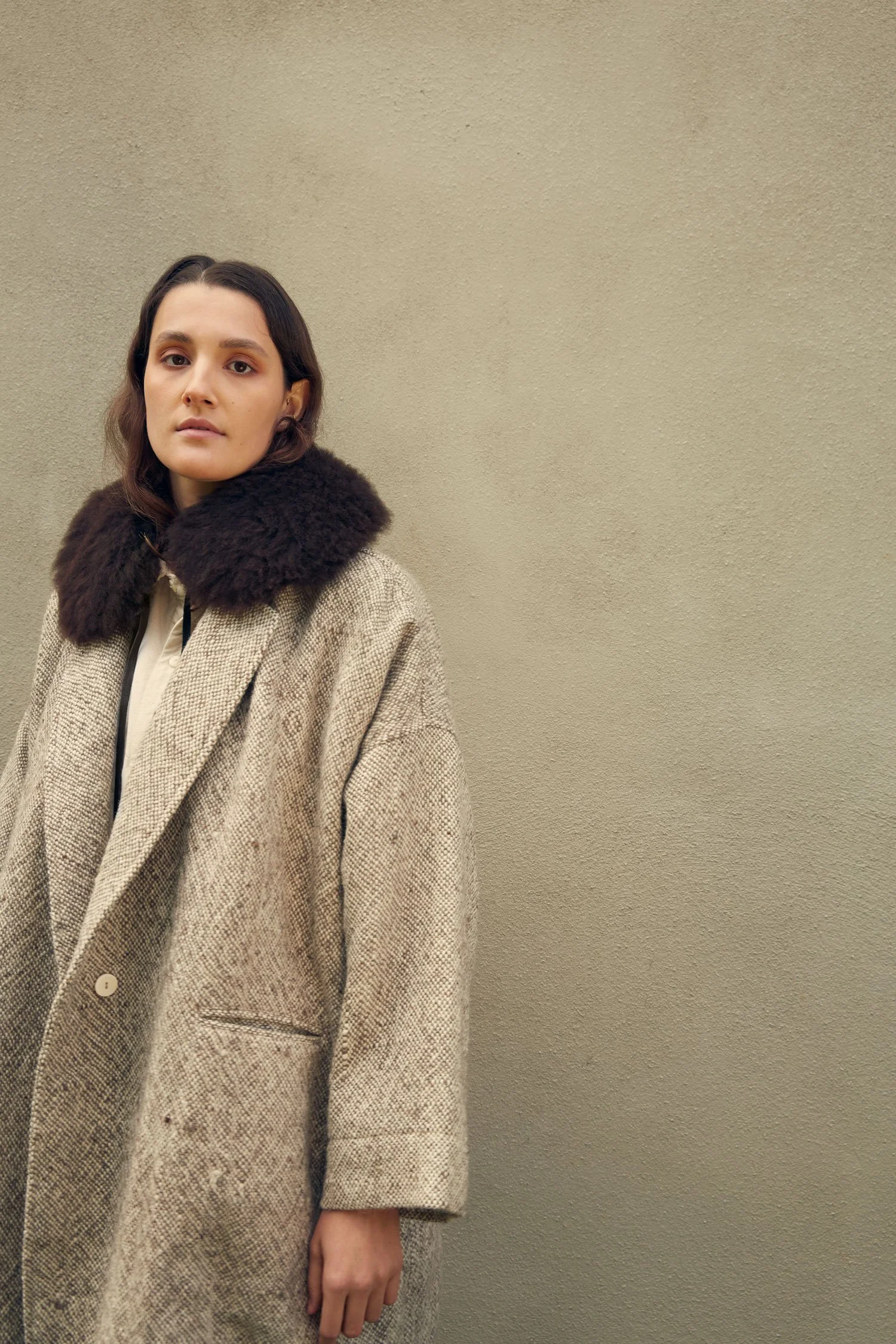 Fur Collar for a Coat | Swiss Lambskin