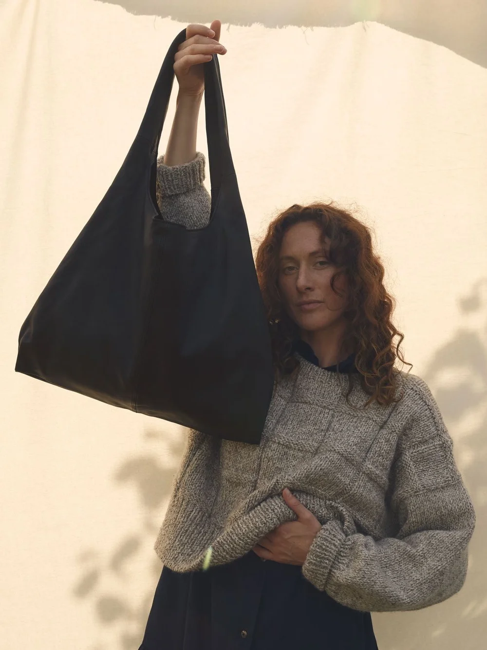 Sacktaschen Ledertasche Shopper Schwarz Shopper Tasche Leder