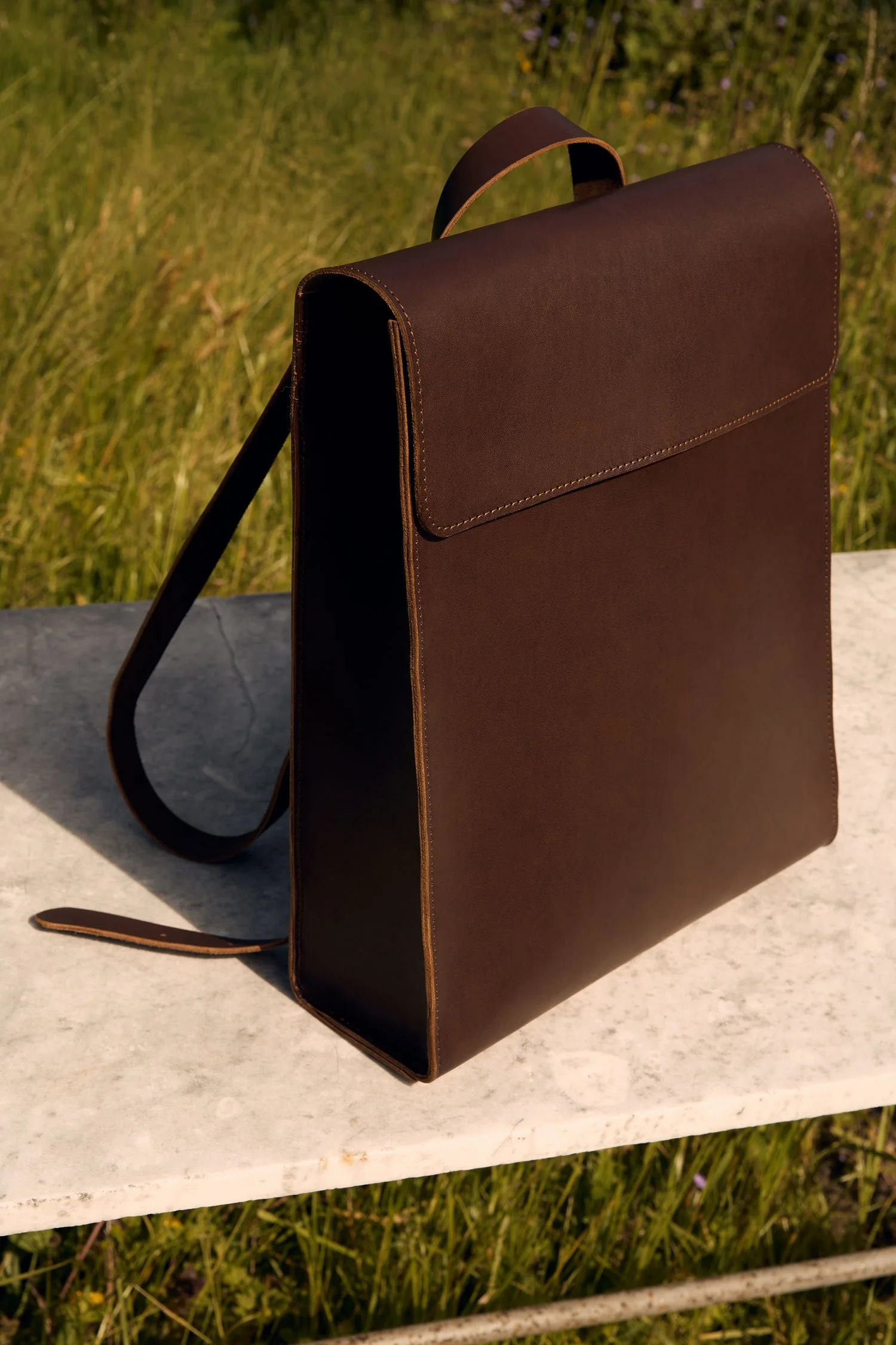 Leather backpack | Leather backpack | Vegetable-tanned leather