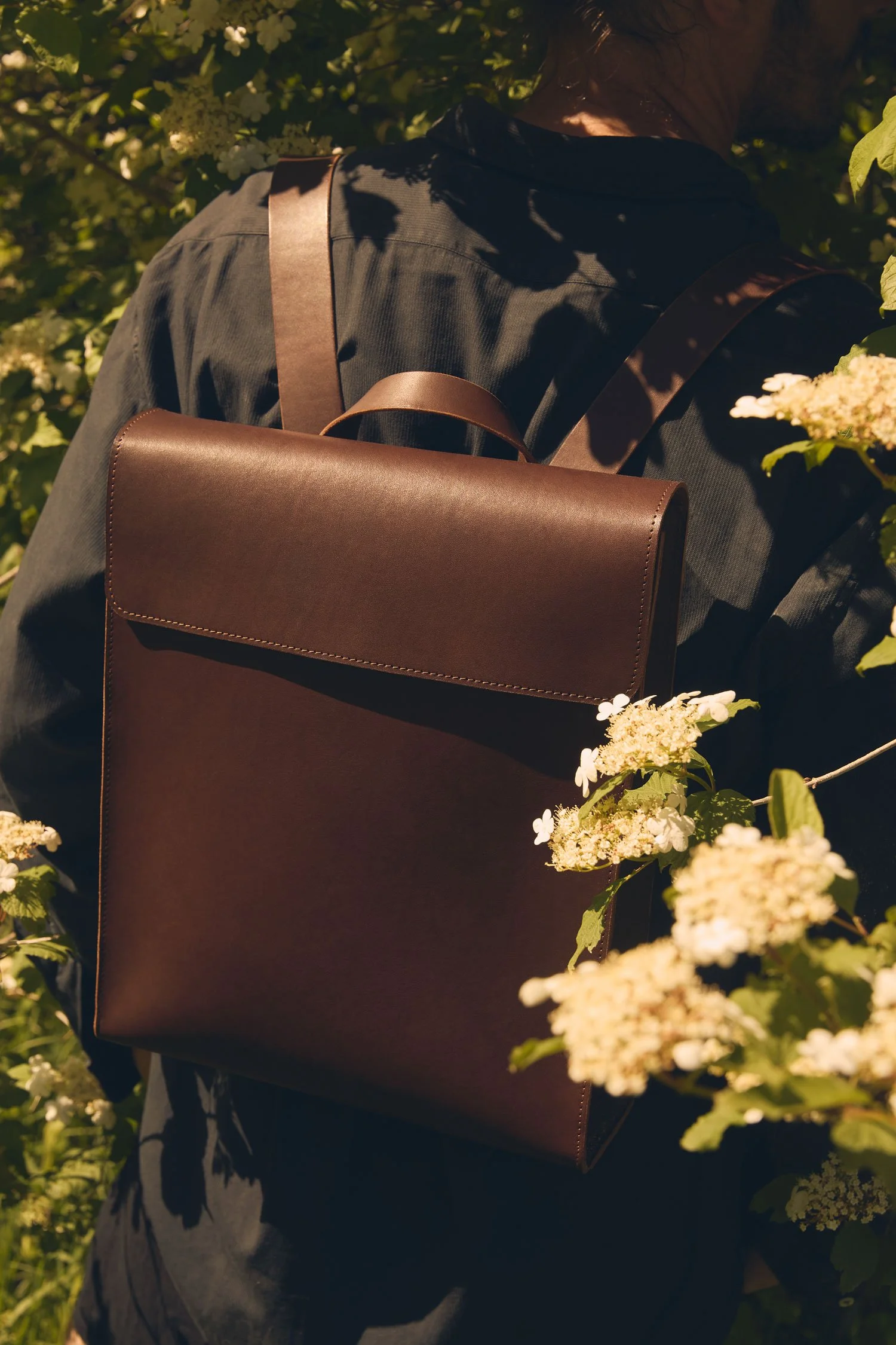 Chrome-free tanned leather | Women's leather backpack