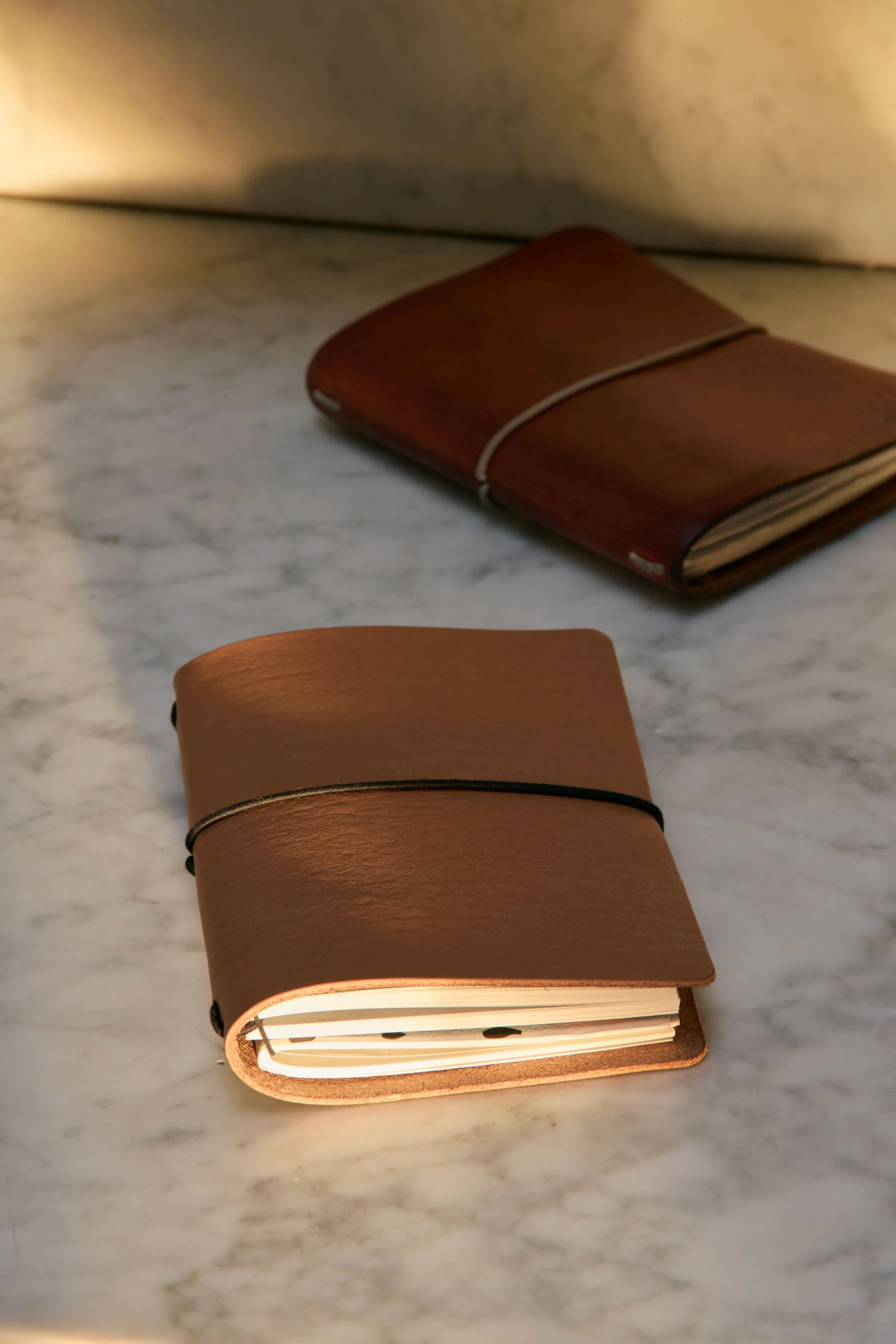 Leather cover | Agenda leather | Notebook cover leather | Leather cover A5 | Cowhide cover brown.jpg