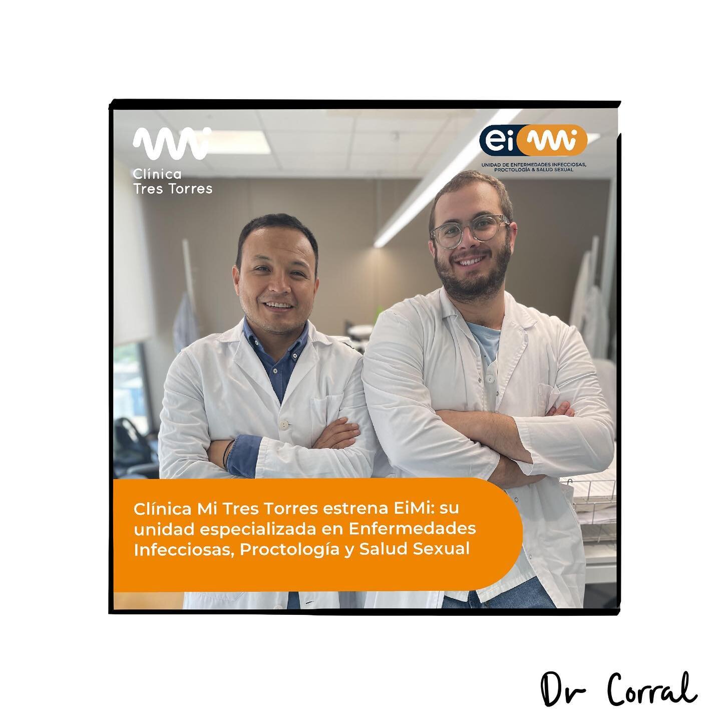 [EiMi]

Hoy os presento nuestro nuevo proyecto de la mano de @miclinicas y con mi buen compa&ntilde;ero Boris Revollo, una gran infect&oacute;logo e internista. Juntos hemos formado la unidad de Enfermedades Infecciosas, Proctolog&iacute;a y Salud Se