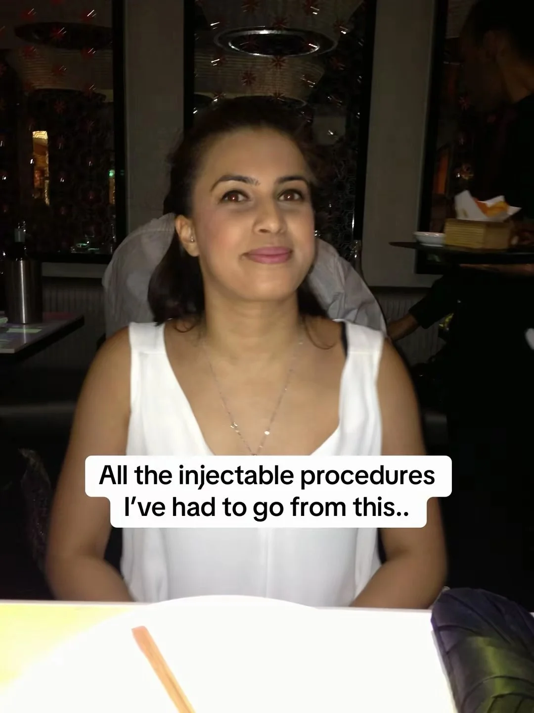 Over the years, these are the tweakments that helped me feel my best:
– Treatment for fine lines & wrinkles
– Cheek filler to add contour
– Tear trough filler to brighten tired eyes
– Masseter slimming for a jawline slimm