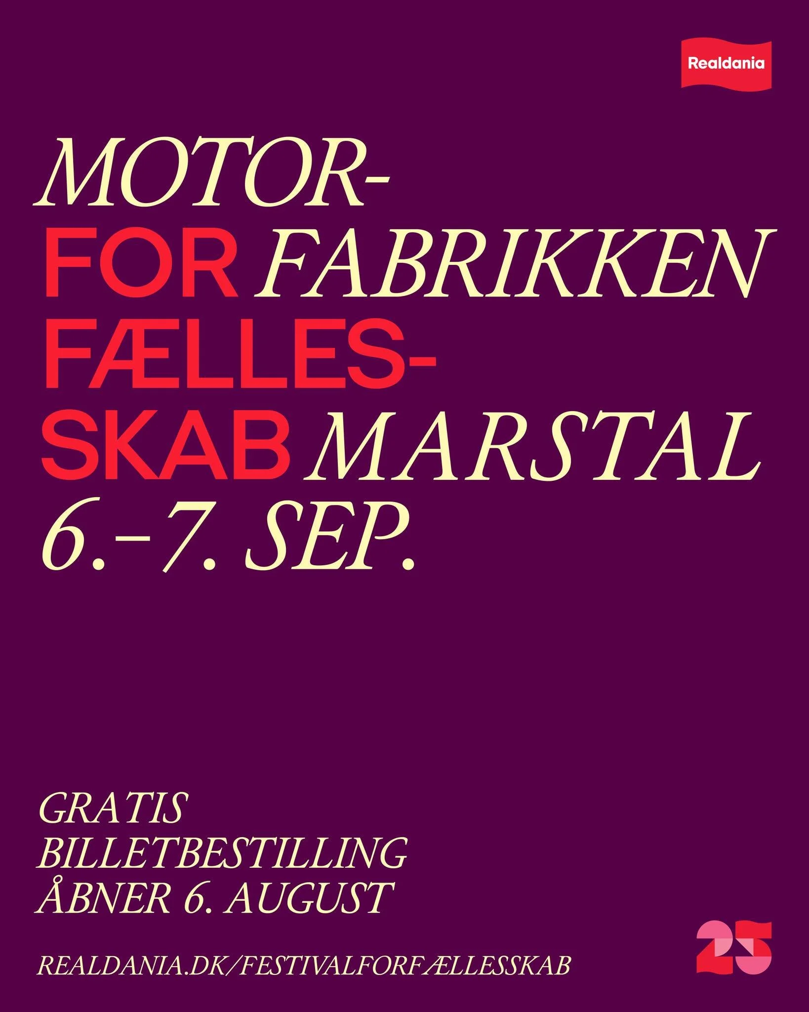 Festival for F&aelig;llesskab kommer til &AElig;r&oslash;!
Den 6.&ndash;7. september sl&aring;r Motorfabrikken Marstal d&oslash;rene op til 25 timer med f&aelig;llesskab i fokus. Sammen med 24 andre steder i hele landet, fra ungdomshuse til andelsg&a