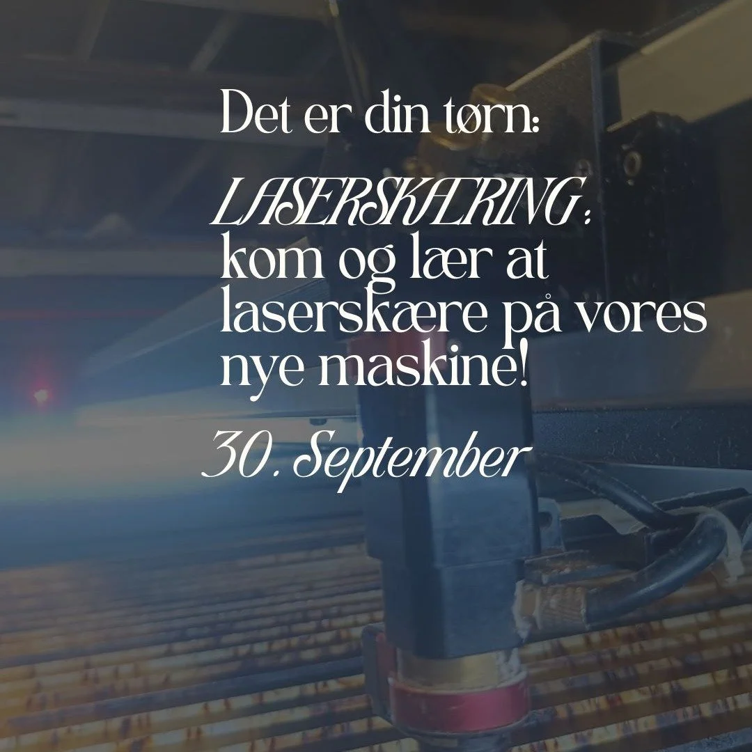 Tirsdag d. 30. september 2025 kl. 19:00&ndash;21:00 &aring;bner FabLab &AElig;r&oslash; d&oslash;rene til en introduktion i lasersk&aelig;ring.

Dette er en del af FabLabs efter&aring;rst&oslash;rn &ndash; inspirerende workshops, hvor du kan l&aelig;
