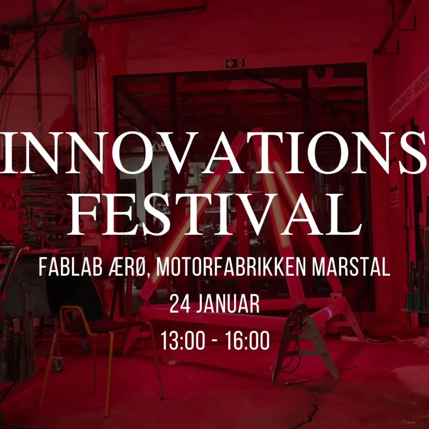 🎉 DET ER I DAG! 🎉

I dag &aring;bner vi d&oslash;rene til Innovationsfestival i FabLab &AElig;r&oslash; ✨
En eftermiddag fyldt med opfindelser, kreative projekter, robotter, lys, lyd og ting, du ikke vidste, du gerne ville se.

🕐 Kl. 13.00&ndash;1