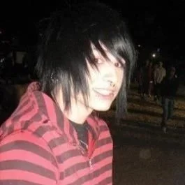 Corey Pattakos with scene-era style during early internet culture