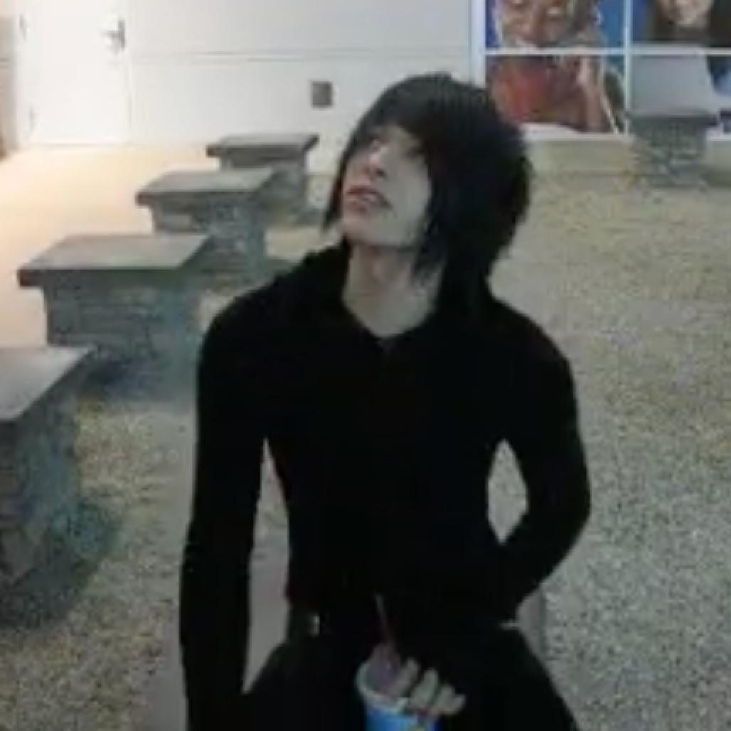 Corey Pattakos with scene-era style during early internet culture