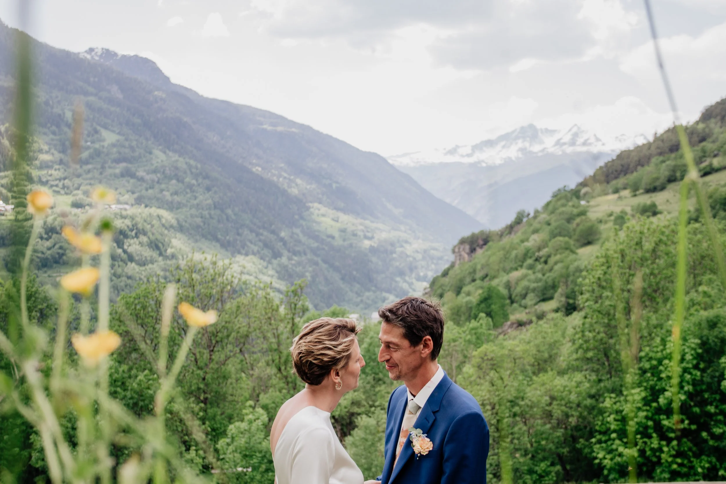 Photo de couple en mariage