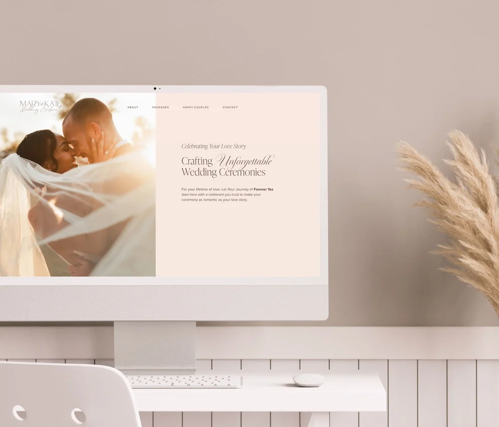 Squarespace Website Template for Wedding Planner and Marriage Celebrants