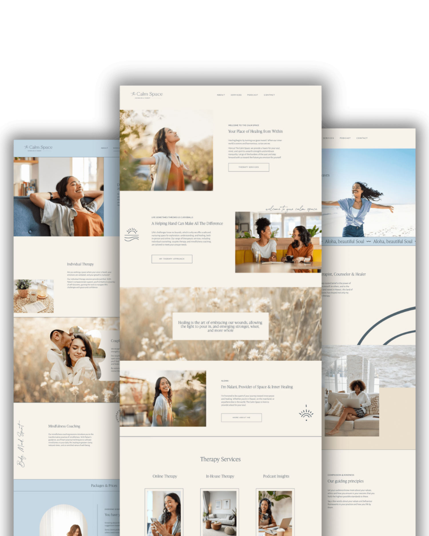 Therapist Squarespace Website Template for Therapists and Counselors