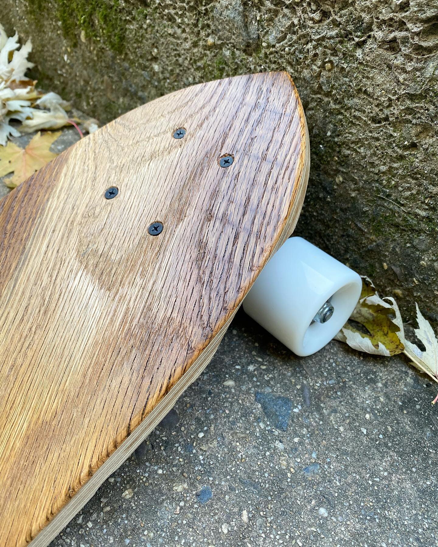 This reclaimed oak mini-cruiser is a nod to my past life in the wood flooring industry, which ultimately gave rise to Byrd. 

When I moved back to the Philly area in 2017, it was to manage a wood flooring business with my family. Being surrounded by 