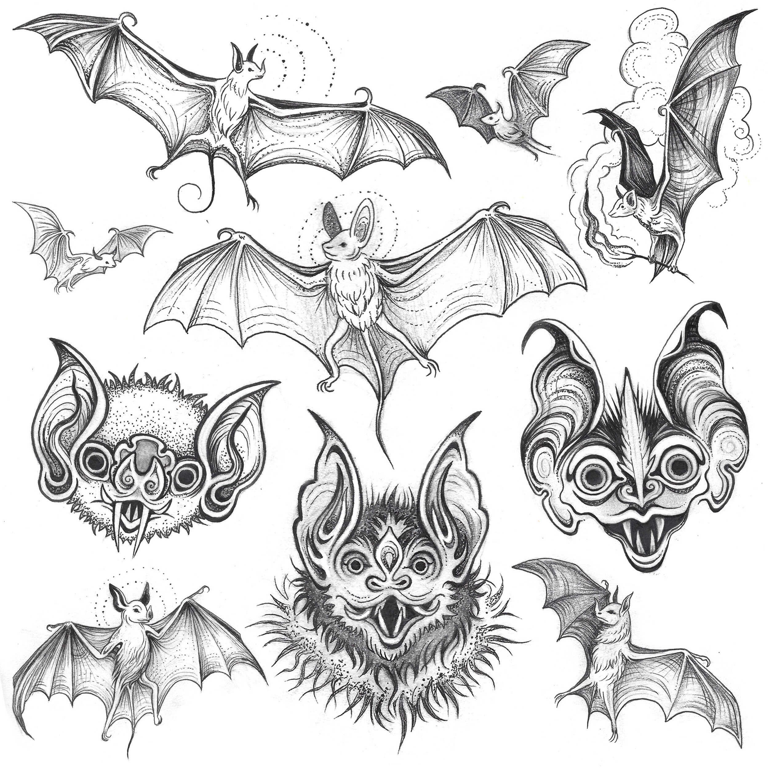 Heres a bat tattoo I did straight outta my flash DISCLAIMER All designs  are original artworks done by me Instagram ksvink  rAnimalArt