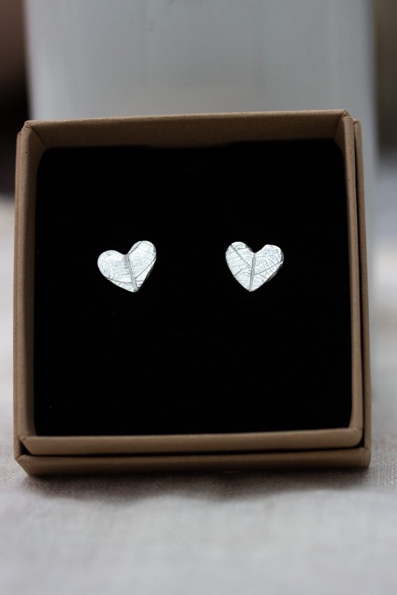The -Little-Red-Hen-Jewellery-silver-leaf-pattern-stud-earrings 5.jpg