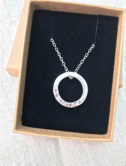 personalised silver hoop pendant the little red hen.png