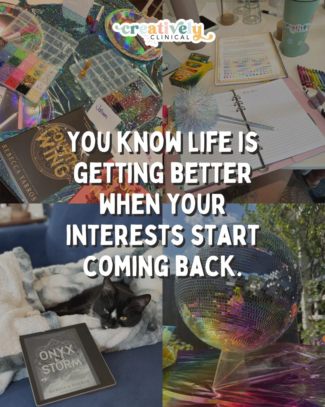 Healing can feel slow, but one of the clearest signs you&rsquo;re moving forward? Your interests start to come back.

The hobbies you once loved but didn&rsquo;t have energy for, the paintbrushes, the books, the embroidery threads, the playlists. sud