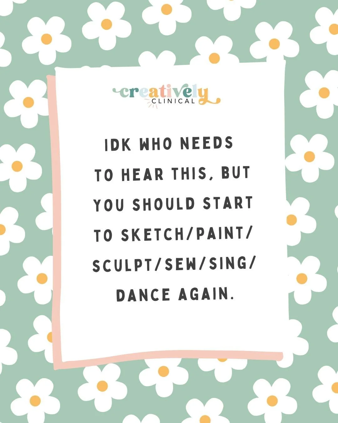 You don&rsquo;t have to be an artist. You just have to listen to your heart. ❤️

Creativity isn&rsquo;t about galleries or perfection. It&rsquo;s about doodles on scrap paper, kitchen dance parties, humming your favorite song, or making crafts for th
