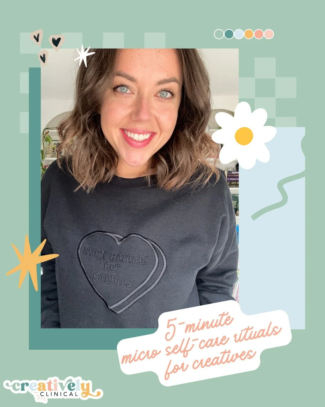 Therapist self-care isn&rsquo;t always bubble baths and weekends off (though yes, please). Sometimes it&rsquo;s five minutes between clients to reconnect with you.

Try these 5-minute art rituals to give your brain a break:

1️⃣ Doodle your current m