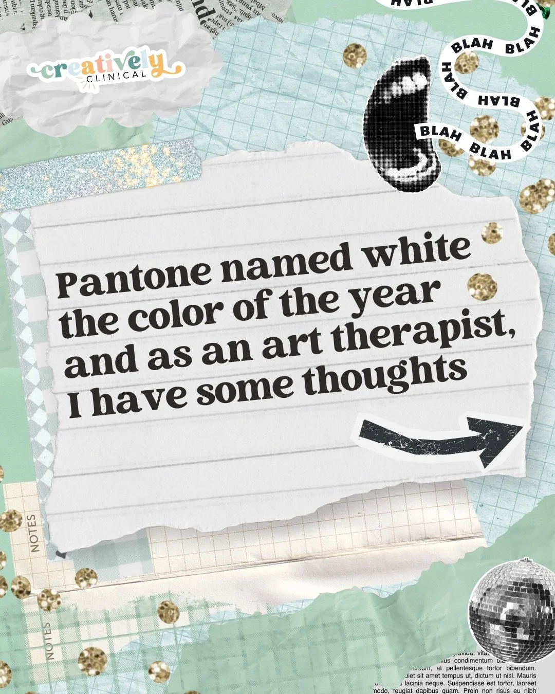 Pantone might&rsquo;ve picked white for their color of the year but in my opinion the world doesn&rsquo;t need more neutrality right now, it needs people who refuse to dim.

As an art therapist, I&rsquo;m always paying attention to what color represe
