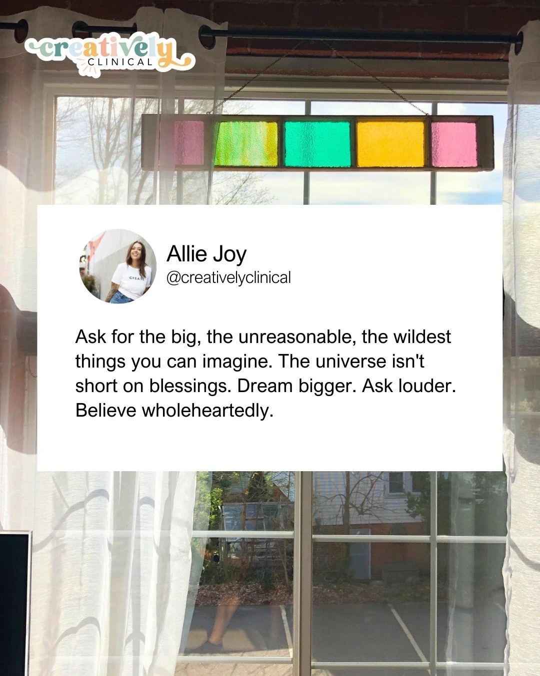 Stop shrinking your dreams to fit inside someone else&rsquo;s comfort zone.

Ask for the big things. The unreasonable things. The &ldquo;who do you think you are?&rdquo; things.

The universe isn&rsquo;t stingy, your desires aren&rsquo;t too much, an