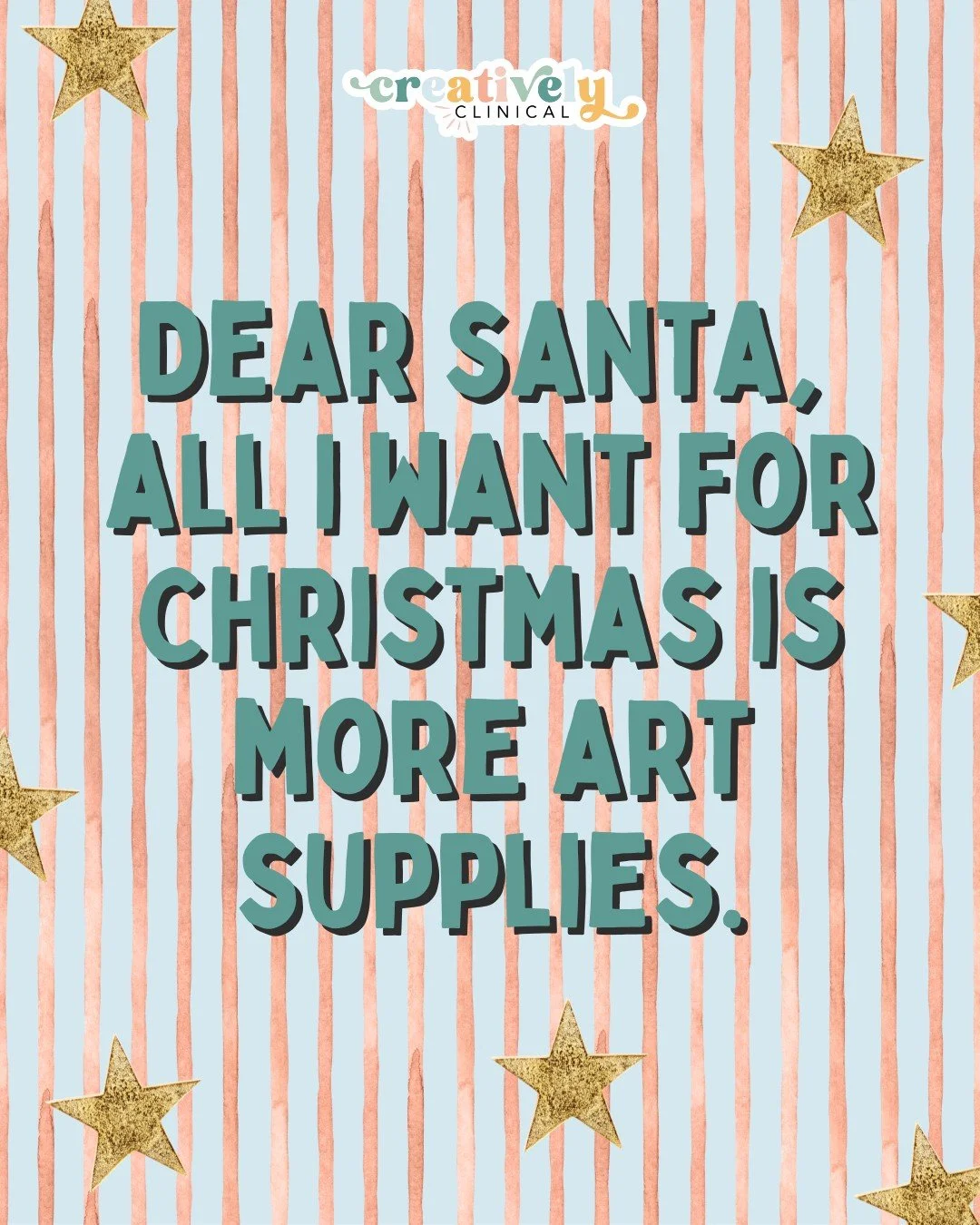 Dear Santa, We&rsquo;ve been very good this year&hellip;okay, mostly. Fine, creatively chaotic but with good intentions.

And listen, some people want sweaters or skincare or matching pajama sets. But creatives?  We want 160 alcohol markers, a camera