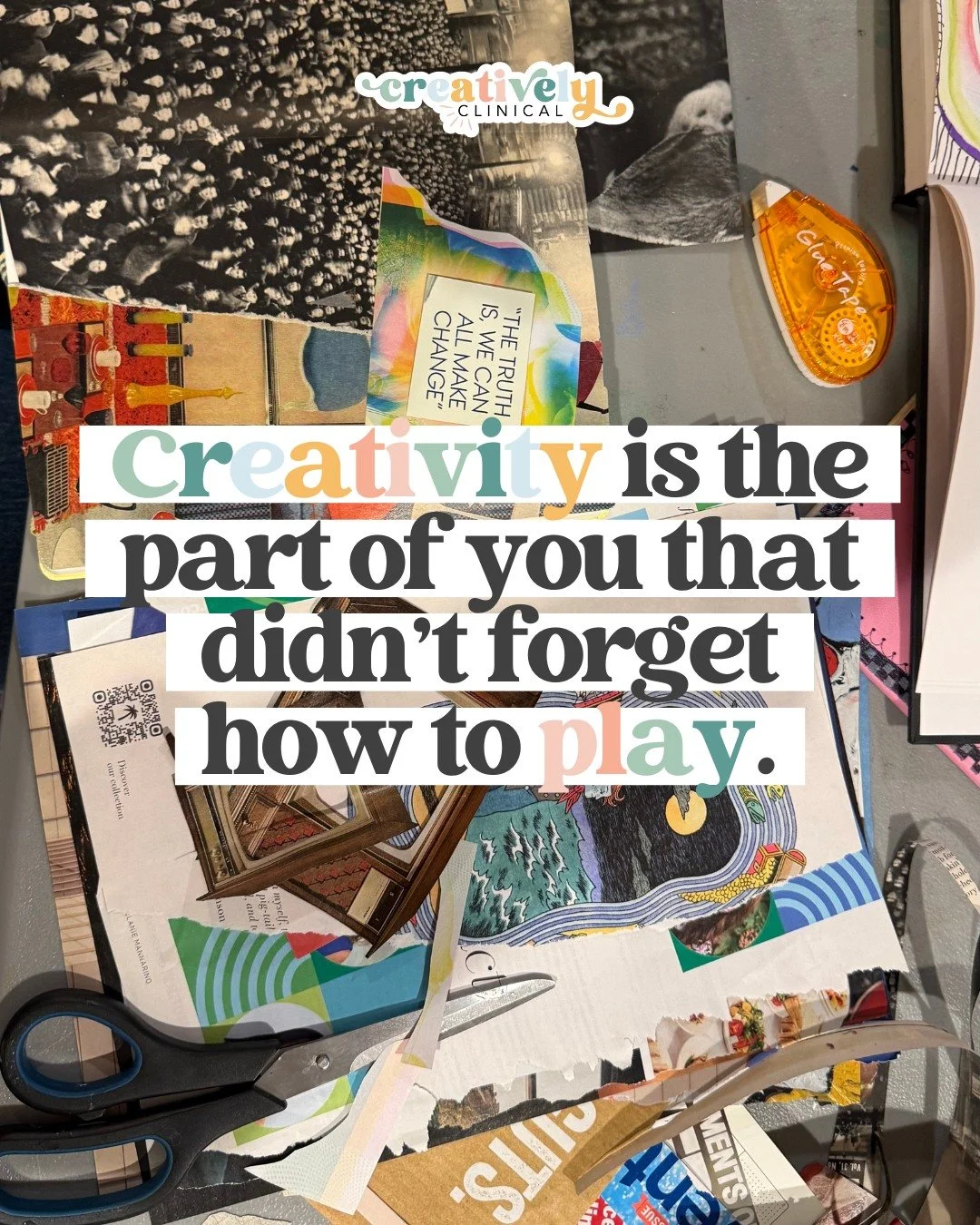 Before productivity, before perfectionism, before the world told you to be serious, there was curiosity, color, and imagination.

When you doodle, paint, stitch, collage, or write for no reason other than for joy, your nervous system softens. Play te