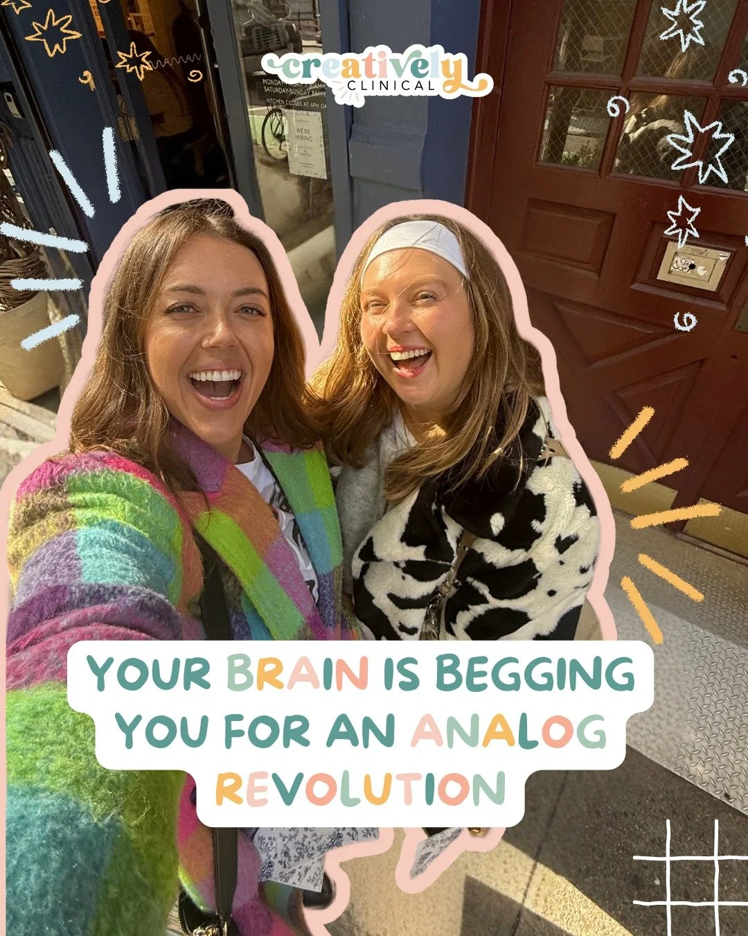 Your brain was not designed to live inside a screen all day.

Analog hobbies, like drawing on paper, journaling, embroidery, painting, scrapbooking, or writing, gently pull your nervous system out of survival mode and into presence. They give your mi