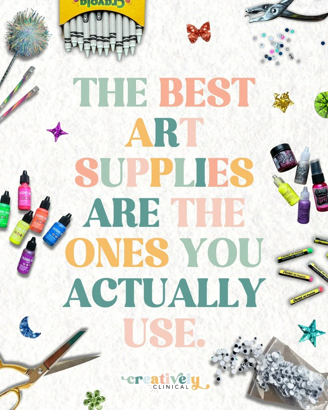 The best art supplies are not the most expensive ones, the trendiest ones, or the ones still wrapped in plastic. They&rsquo;re the ones you actually use.

Saving your &ldquo;good&rdquo; supplies for the perfect moment often means they never get used 
