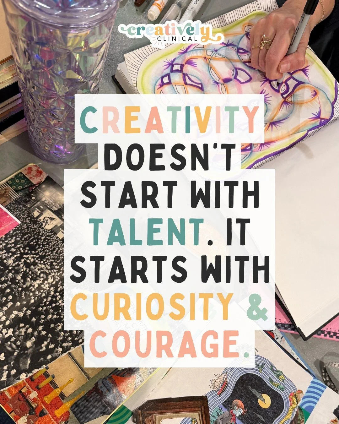 Creativity is not reserved for the &ldquo;talented.&rdquo; It belongs to the curious and the brave.
Curiosity asks, What if I tried? Courage says, I&rsquo;ll try even if I&rsquo;m not good yet.

Most creative growth happens when you&rsquo;re willing 