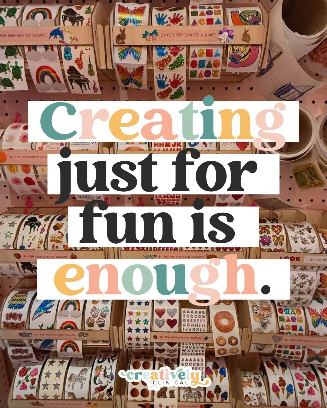 You&rsquo;re allowed to create things just for fun.

Not to share, not to monetize, not to improve on, and not to make sense. Just because it feels good to move your hands, follow a color, or make something exist that didn&rsquo;t before.

Play-based