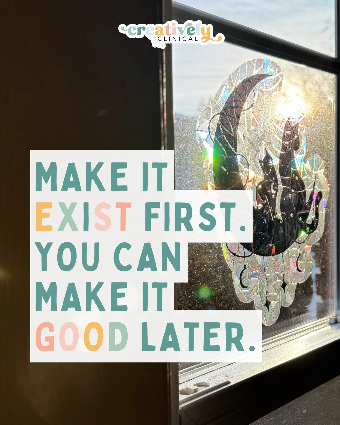 Perfectionism convinces you the first version must be polished, but creativity doesn&rsquo;t work like that. The first version&rsquo;s job is simply to exist.

When you allow yourself to create a draft that&rsquo;s messy, awkward, or incomplete, you 