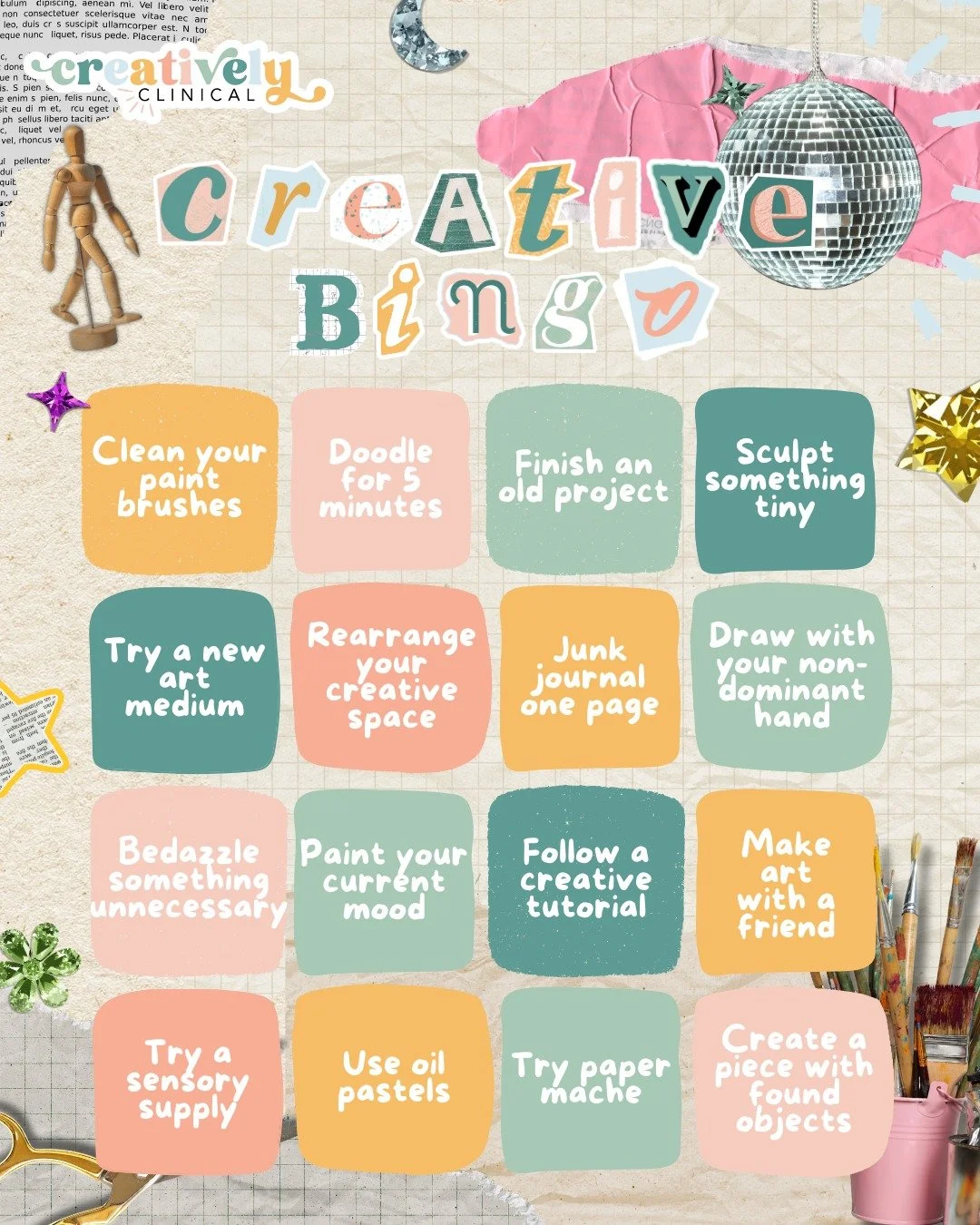 Consider this your gentle creative nudge!

Creative momentum doesn&rsquo;t come from waiting for inspiration, it comes from small, playful actions. Even organizing your supplies or five minutes of scribbling counts!

Let&rsquo;s normalize showing up 