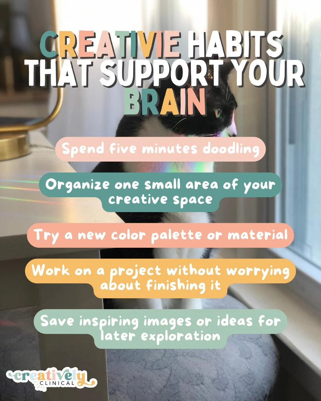 Creativity does not require hours of uninterrupted time or a perfectly organized studio. Most creative momentum is built through small, repeatable habits that keep your imagination engaged.

Regular creative engagement supports emotional regulation, 