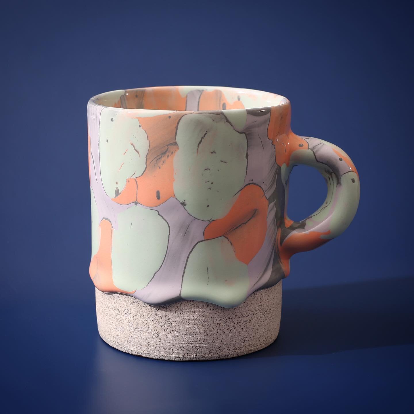 Cylinder Mug in Dark Sherbet colorway